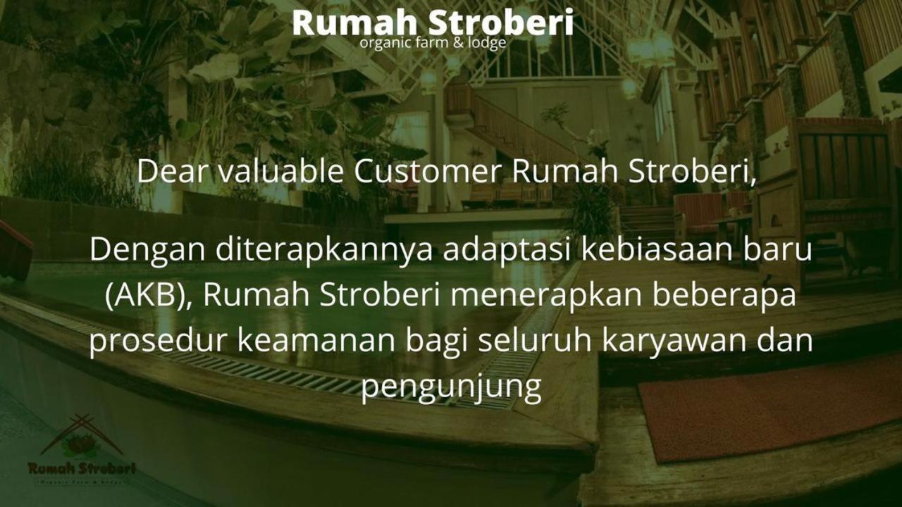Rumah Stroberi Organic Farm & Family Lodge Лембанг Экстерьер фото